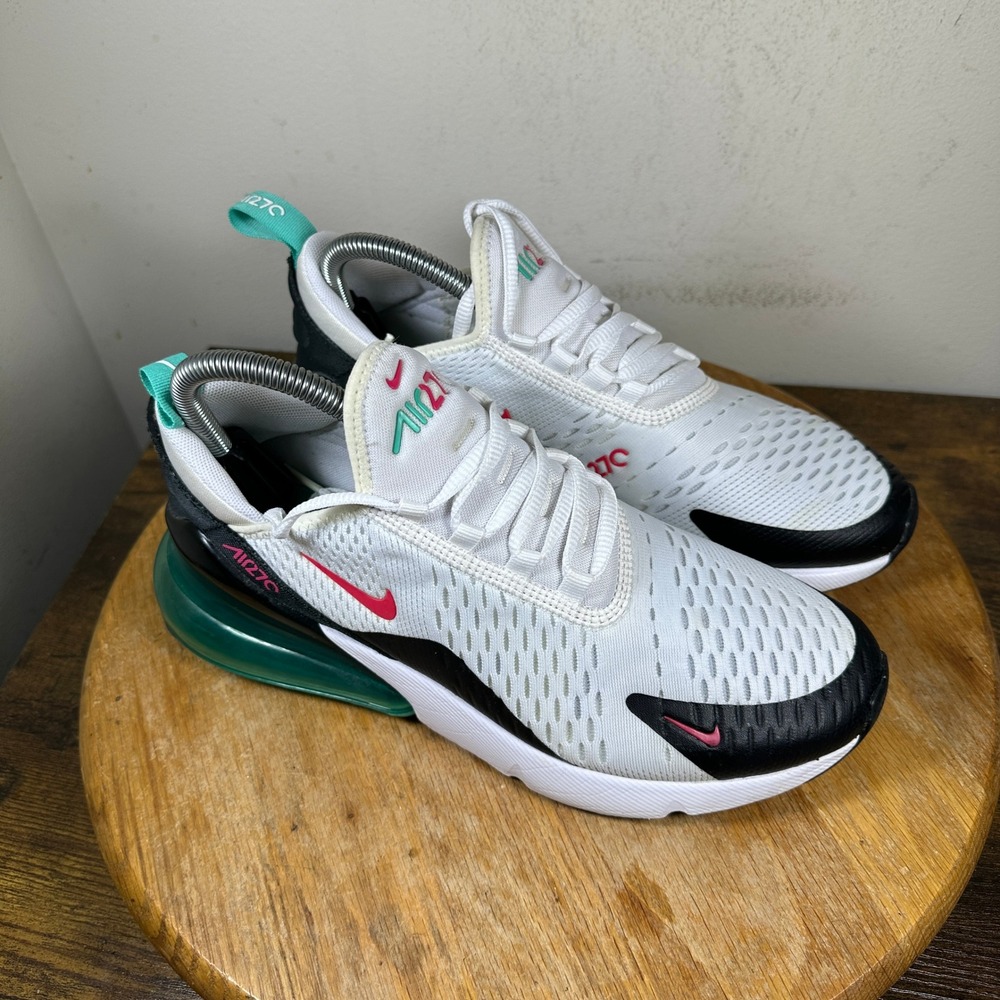 Nike Air Max 270 White Black Red Teal DR9876-100 Mens Size 7 Sneaker